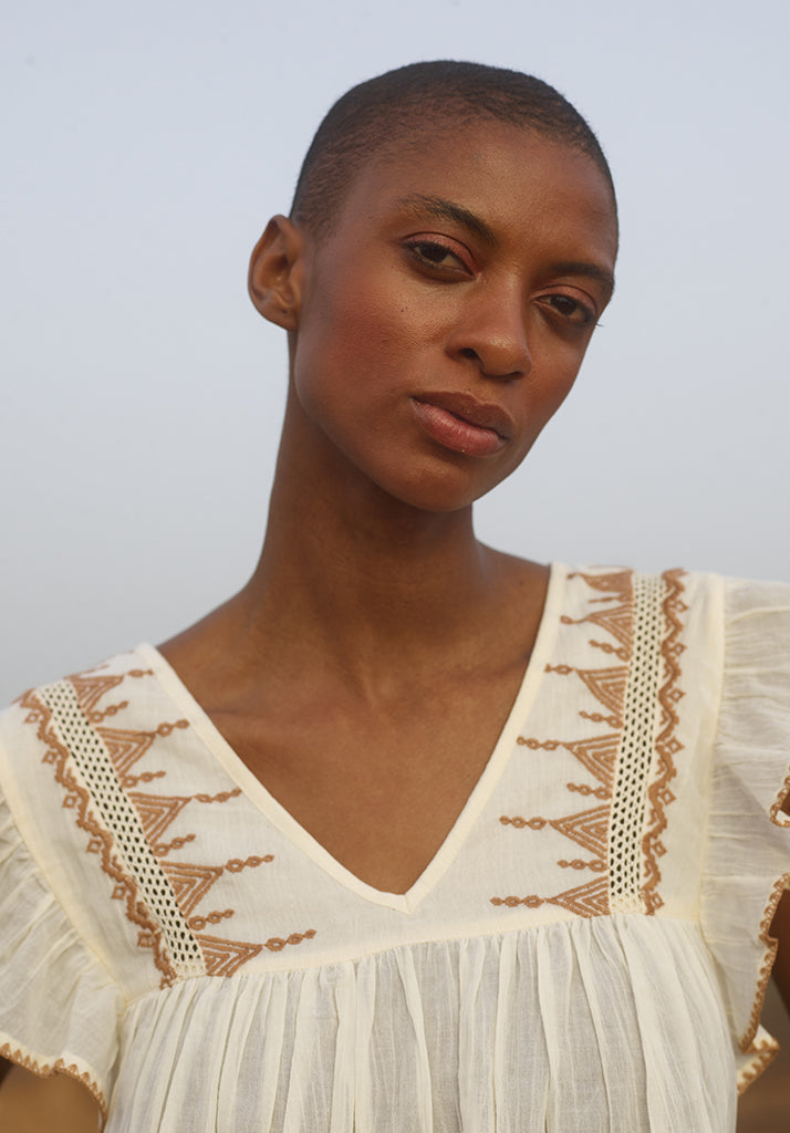 Mariana Blouse in Cream