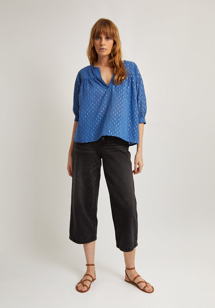 Eloise Blouse in Blue