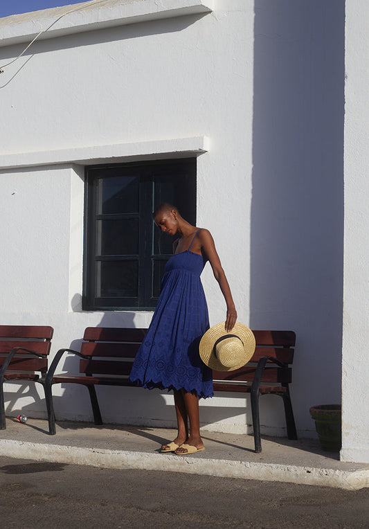 Mirella Midi Dress in Blue