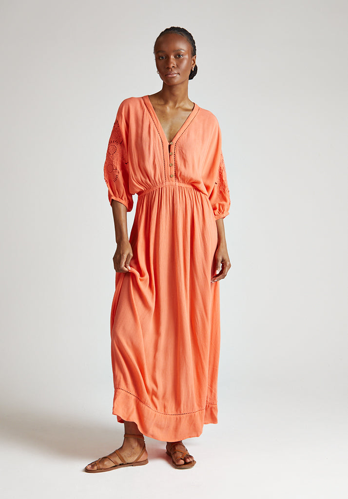 Somerton Maxi Dress in Orange