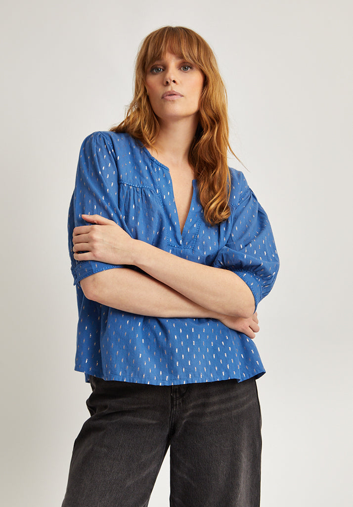 Eloise Blouse in Blue