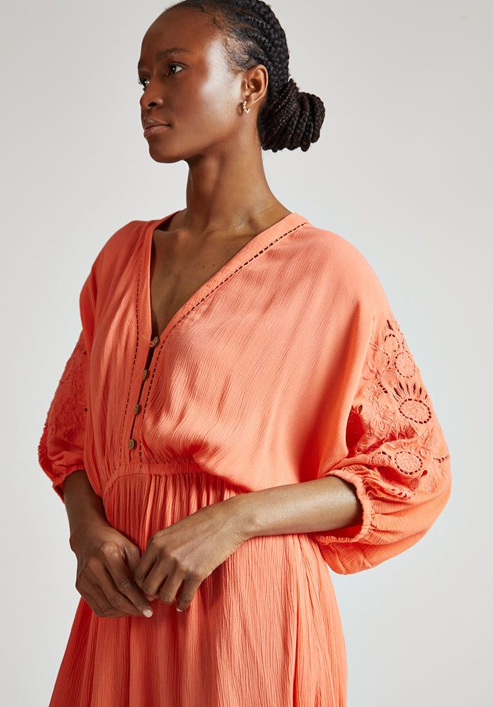 Somerton Maxi Dress in Orange