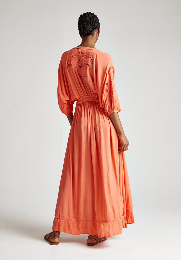 Somerton Maxi Dress in Orange