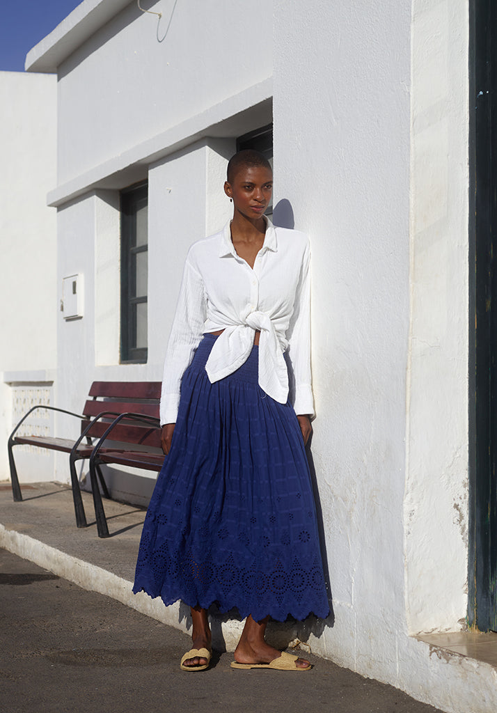 Mirella Midi Dress in Blue