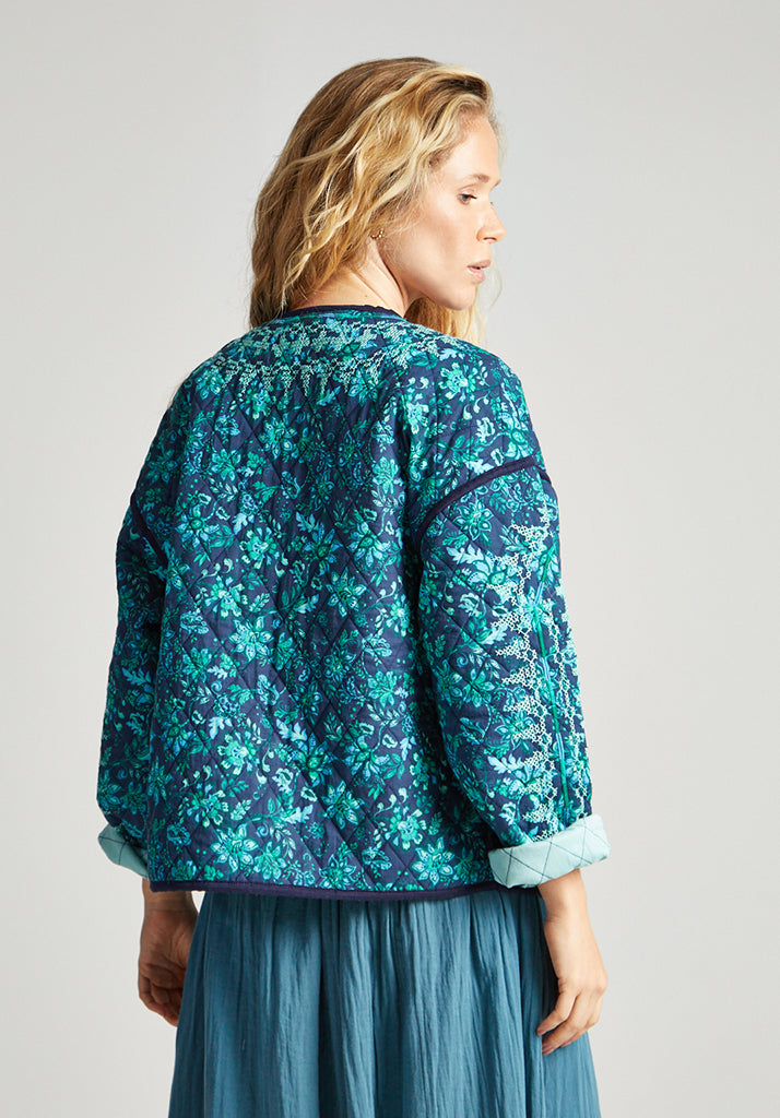 Annaia Jacket printed with embroidery