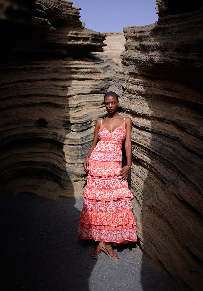 Feifei Maxi Dress in Orange