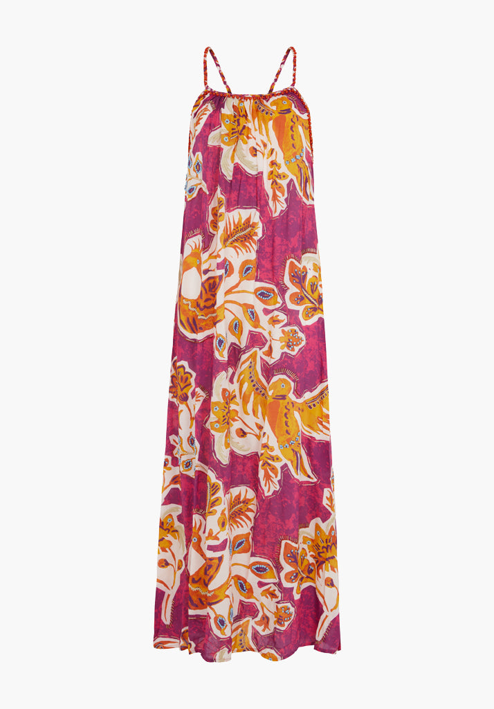 Ida Maxi Dress in Pink Multi