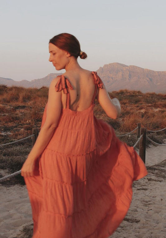 Isla Maxi Dress in Orange