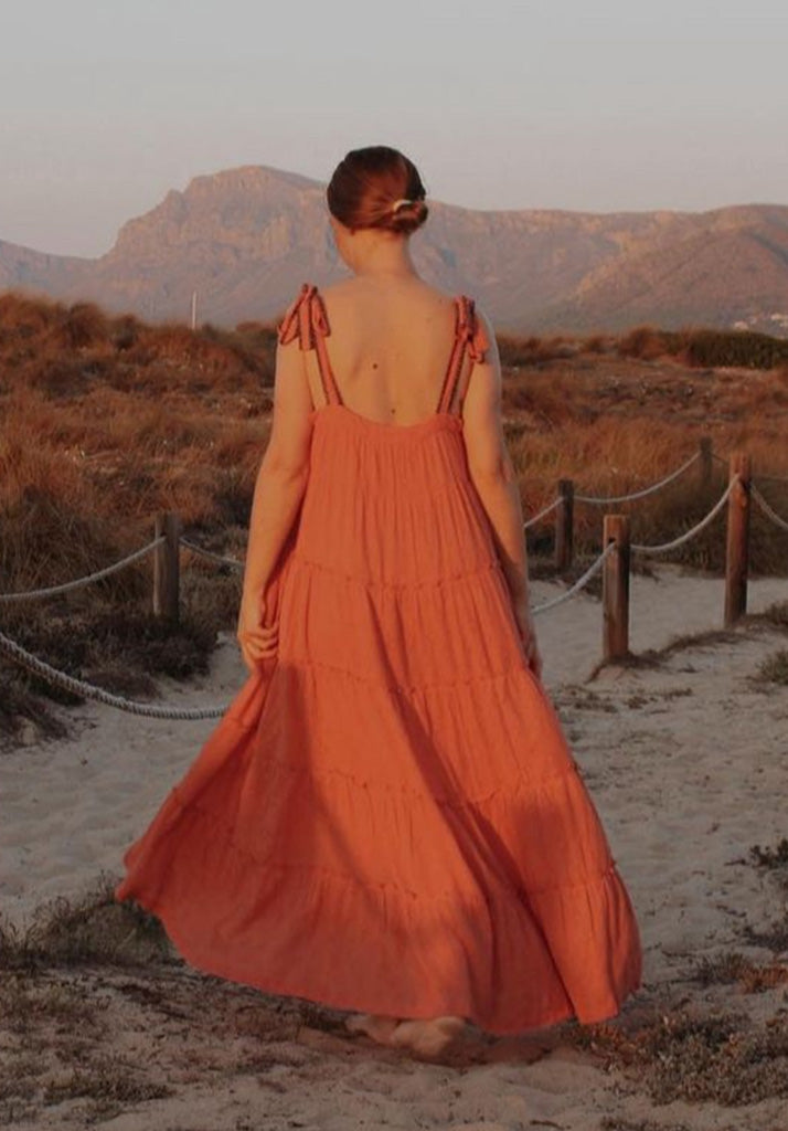 Isla Maxi Dress in Orange