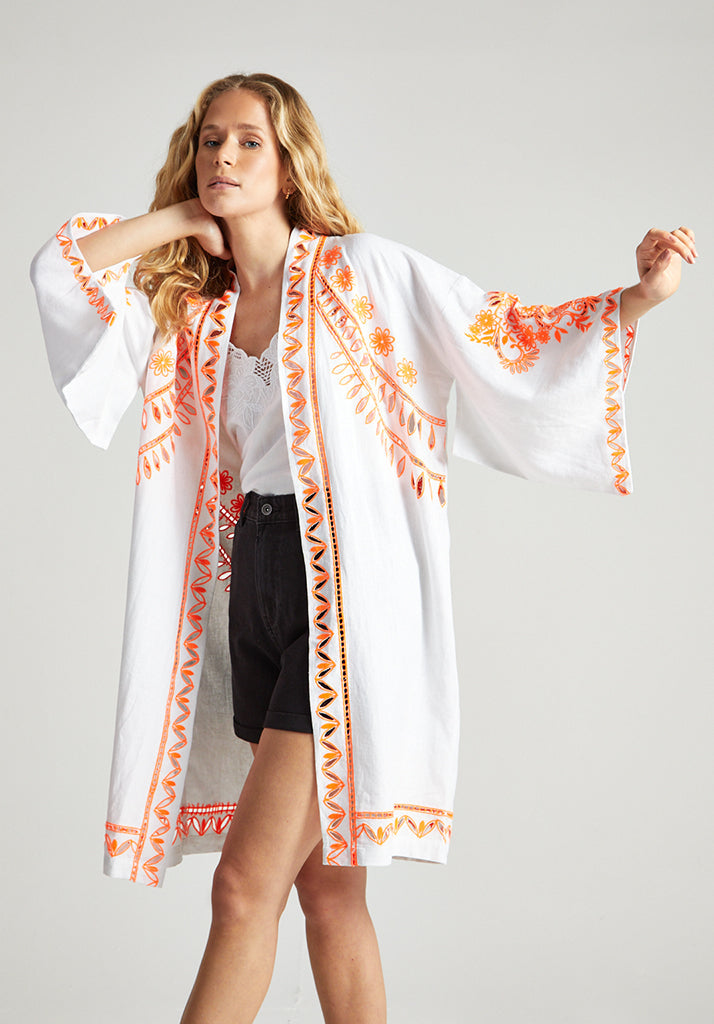 Lupe Kimono in White